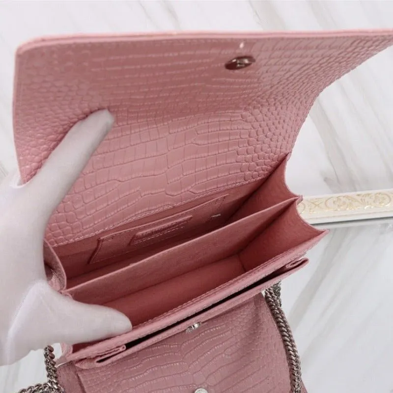 Shoulder Pink ESMEE - Top choice Sunset Croc Hassle-free delivery Bag