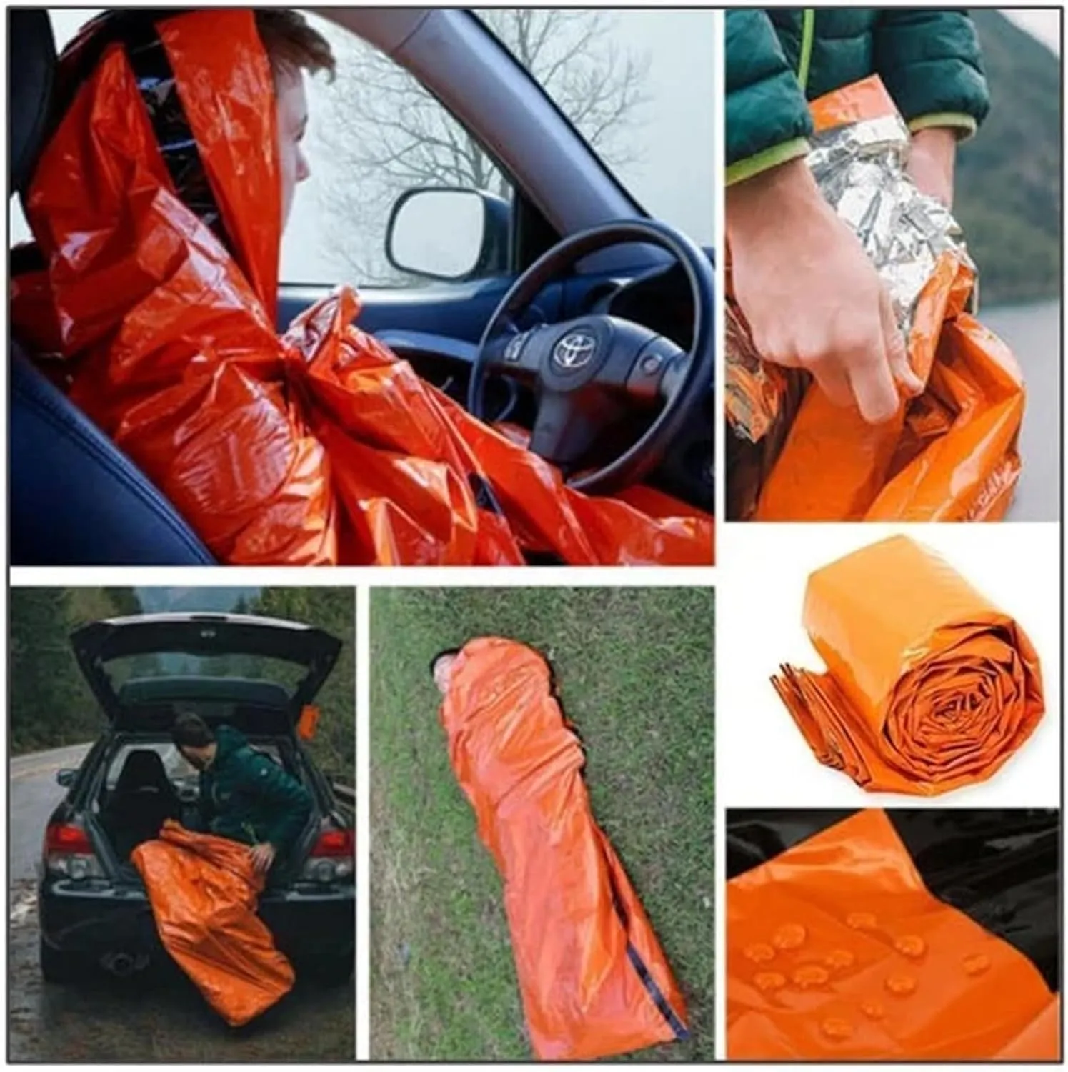Sierra Madre Emergency Sleeping Bag,Emergency Survival Sleeping Bag,Sierra Madera Pocket Size Emergency Sleeping Bag,84"x36"