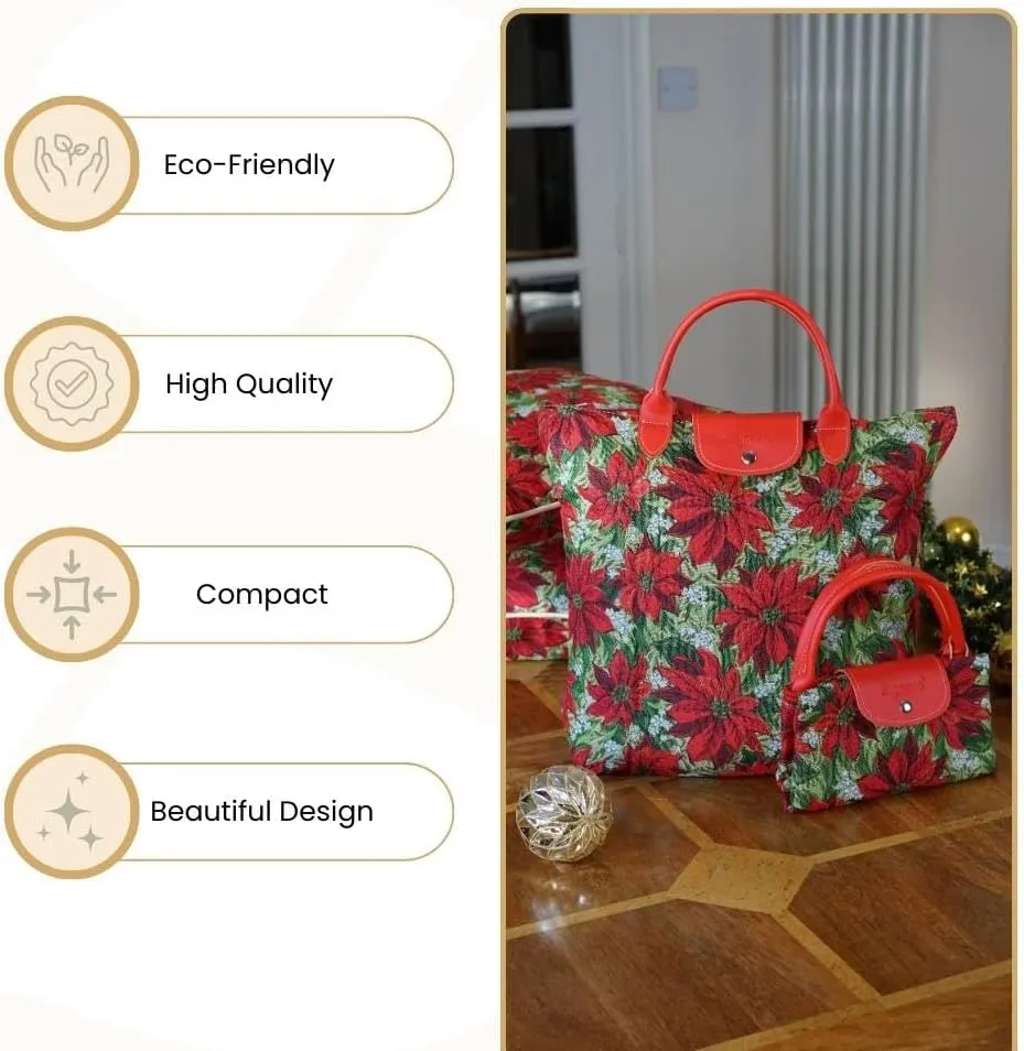 Signare Tapestry Foldable Tote Bag Reusable Shopping Bag Grocery Bag