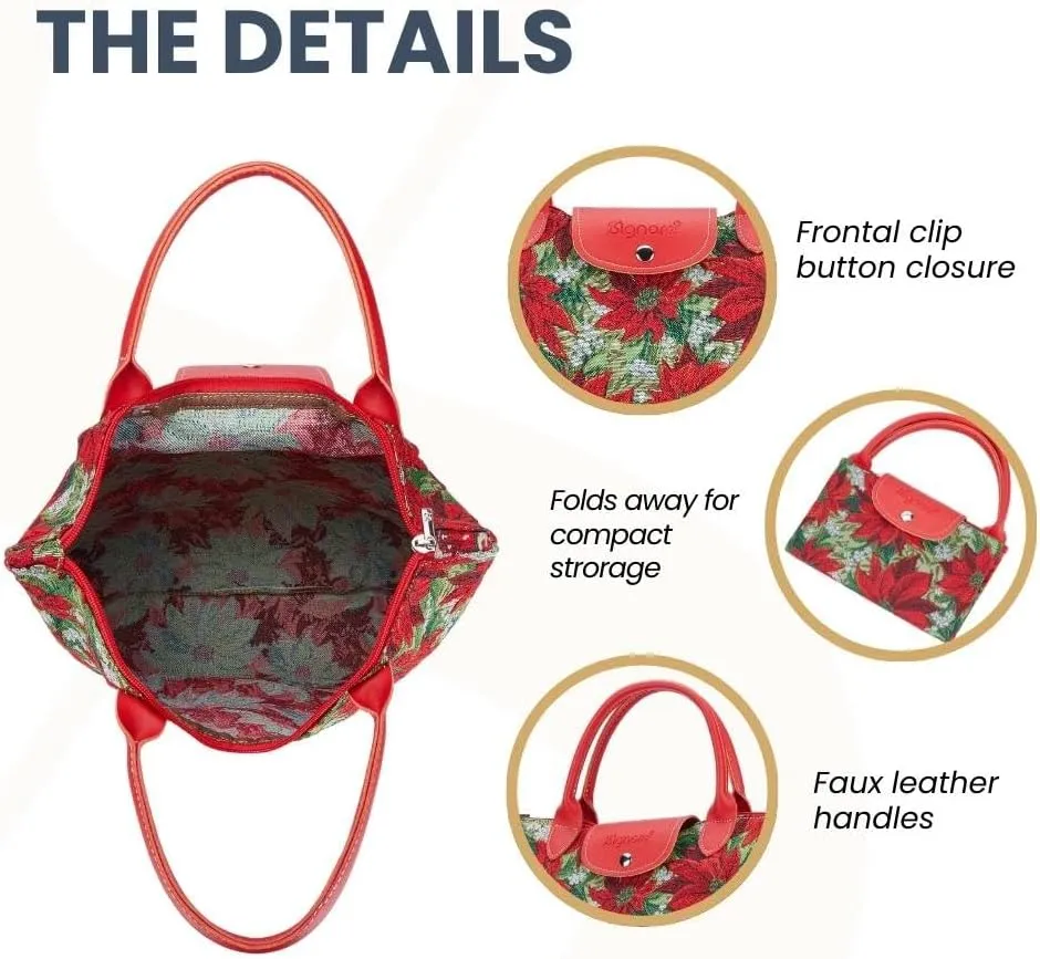 Signare Tapestry Foldable Tote Bag Reusable Shopping Bag Grocery Bag
