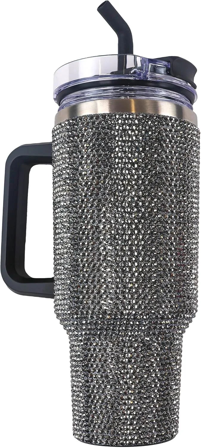Simply Southern Stylish, Durable, and Southern-Charm Packed 40 oz Tumbler-Black Sequin