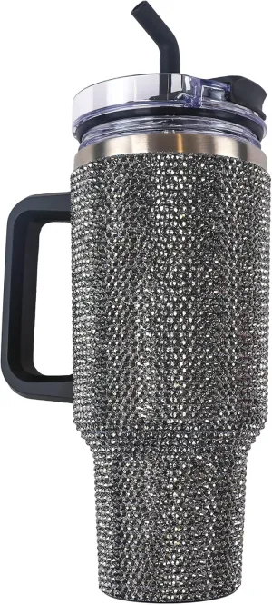 Simply Southern Stylish, Durable, and Southern-Charm Packed 40 oz Tumbler-Black Sequin