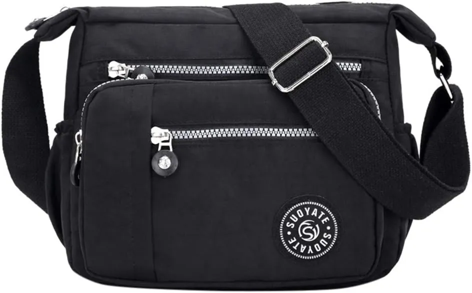Single Messenger Bag Bags Crossbody Fashion Shoulder Nylon Women Bags Drawing Messenger Bag (B, One Size)