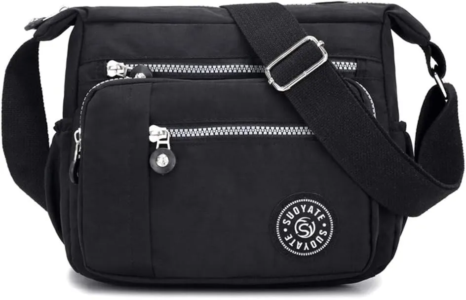 Single Messenger Bag Bags Crossbody Fashion Shoulder Nylon Women Bags Drawing Messenger Bag (B, One Size)