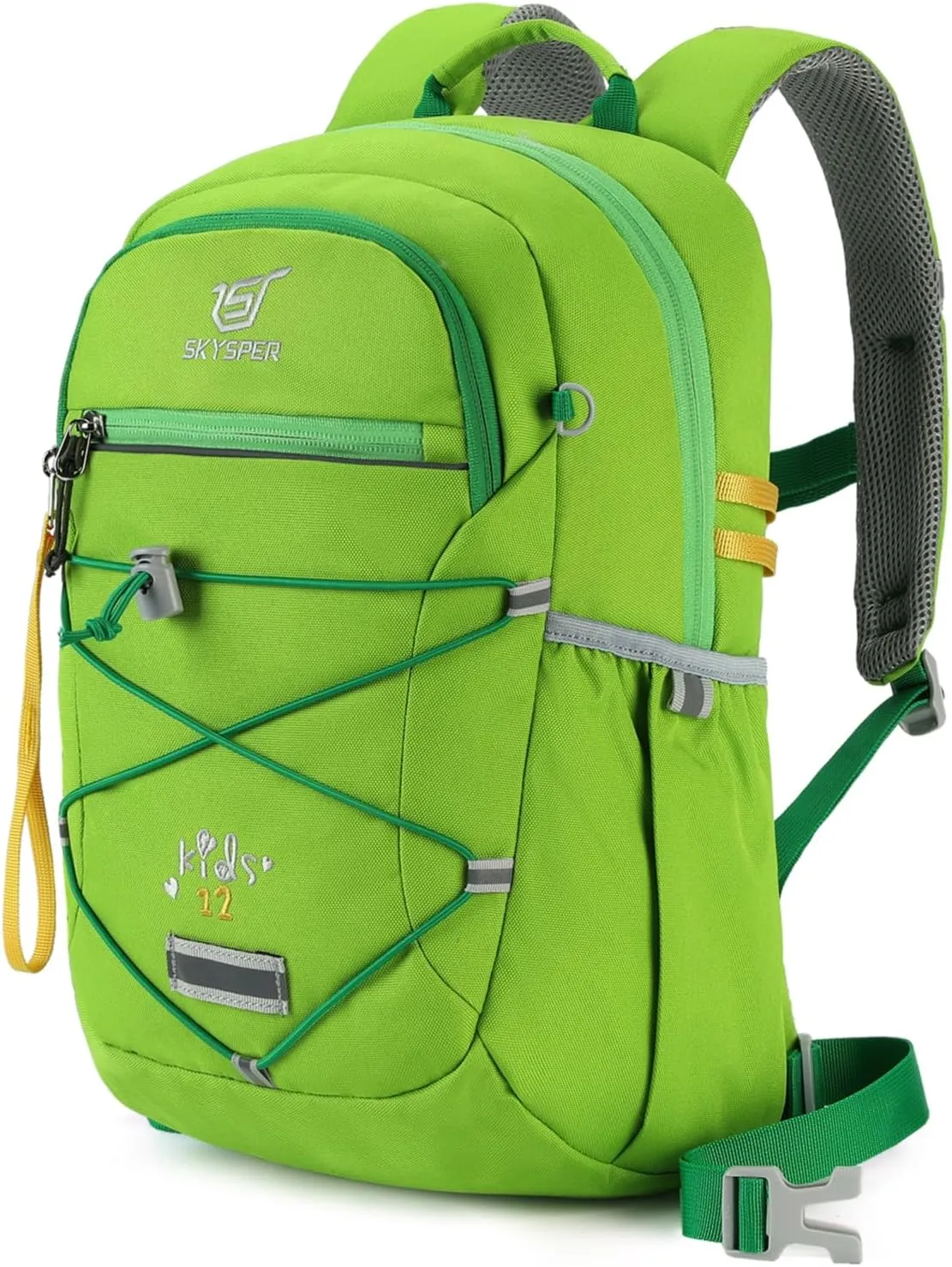 SKYSPER Kids Backpack 12L Children School Bag Child Boy Girl Pack Ages 4-8 for Traveling Day Trips Classes Camping(Applegreen)