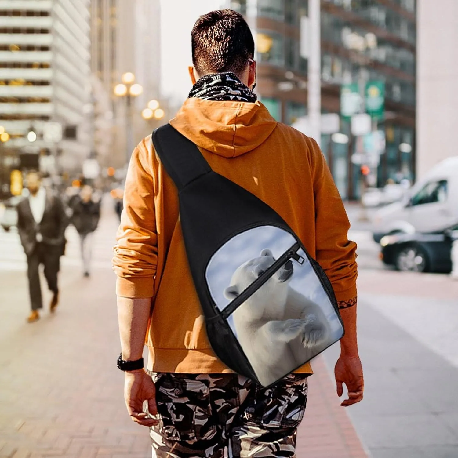 Sling Bag for Women Men Crossbody Bag Chest Bag Party Lights Sling Backpack Fanny Packs Travel Hiking Daypack