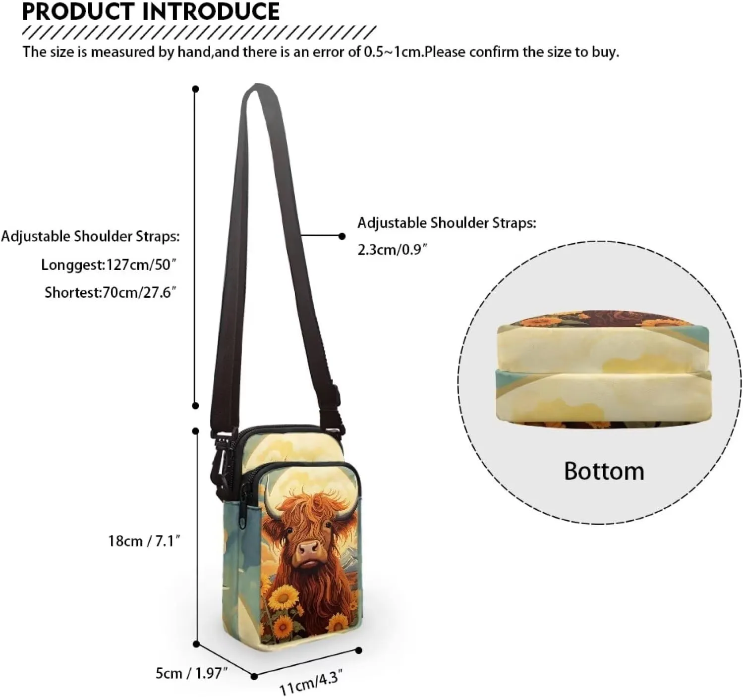 Small Crossbody Purse for Adults Kids Sling Flight Bag