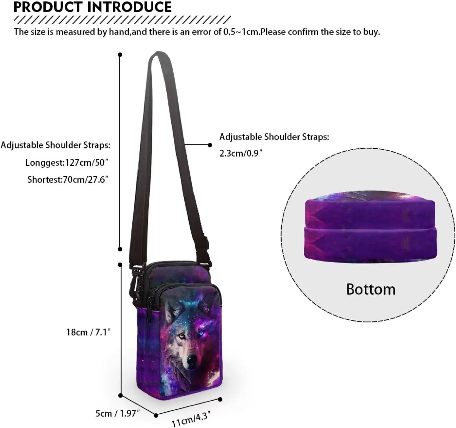 Small Crossbody Purse for Adults Kids Sling Flight Bag