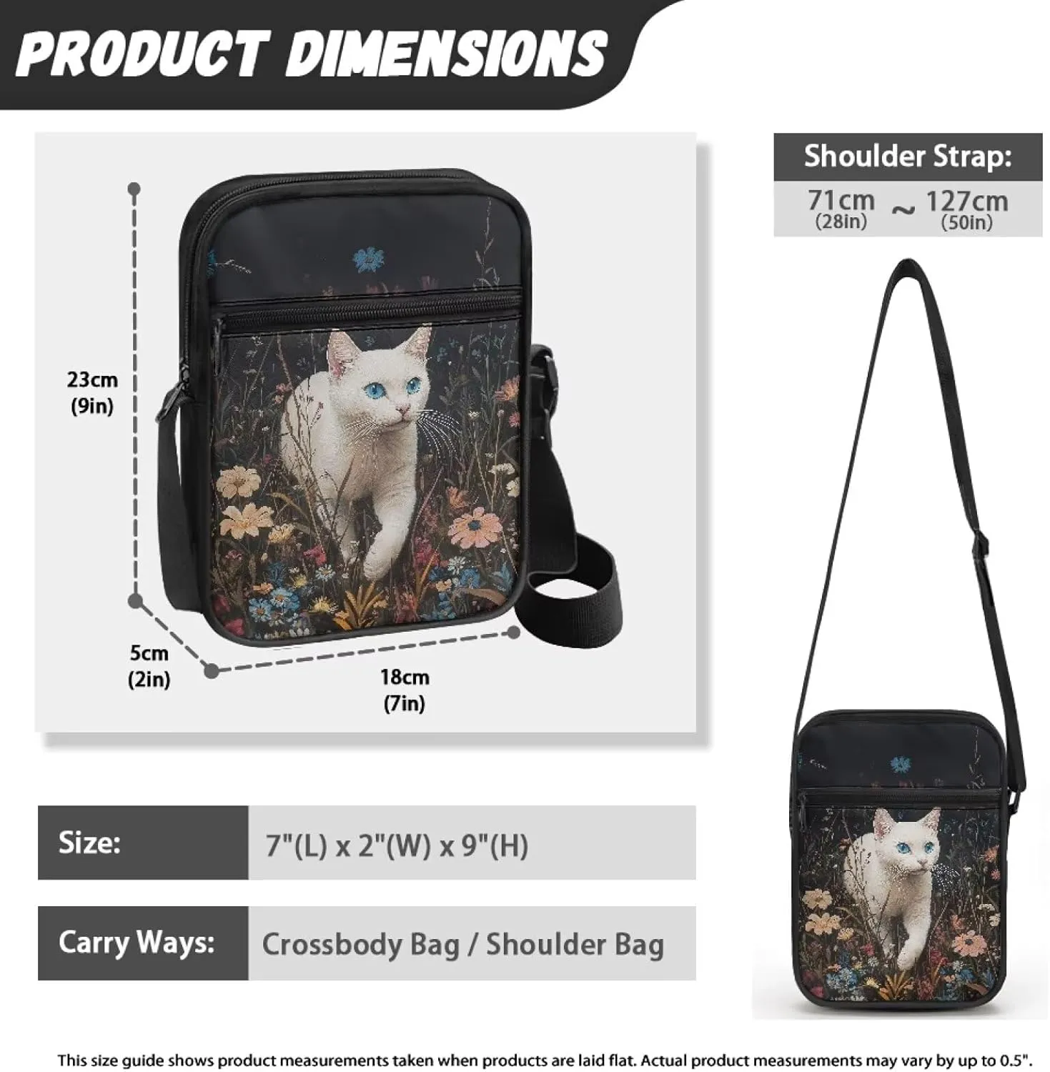 Small Messenger Bag for Men Women Wallet Purse Cell Phone Purse Shoulder Bag for Phone Passport