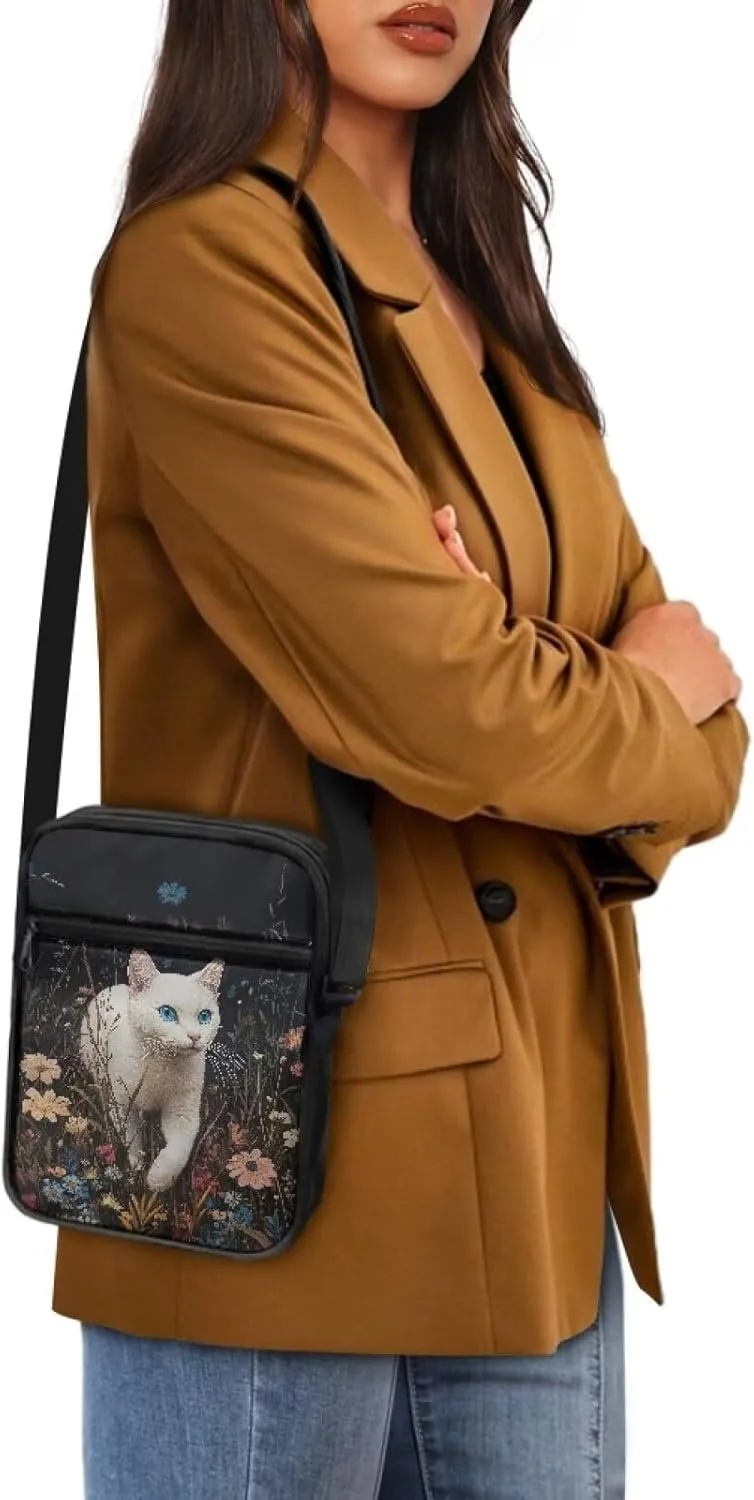 Small Messenger Bag for Men Women Wallet Purse Cell Phone Purse Shoulder Bag for Phone Passport
