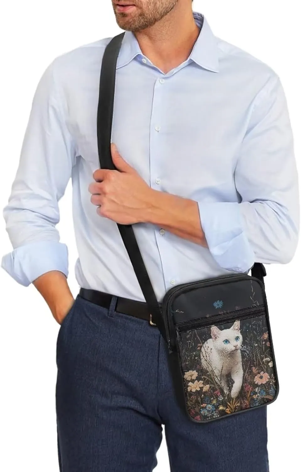 Small Messenger Bag for Men Women Wallet Purse Cell Phone Purse Shoulder Bag for Phone Passport