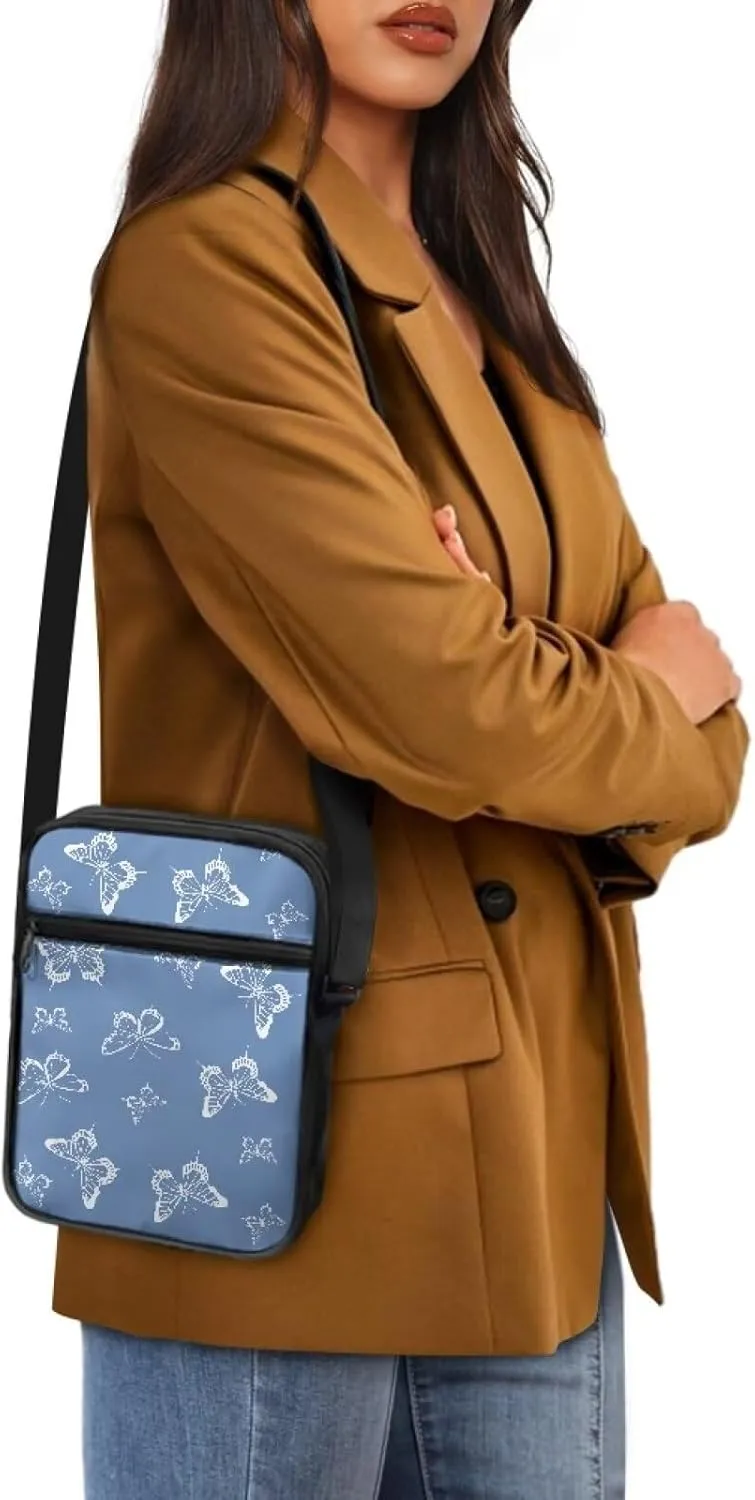 Small Messenger Bag, Vintage Wallet Purse Cell Phone Bags with Adjustable Strap Shoulder Bag for Women