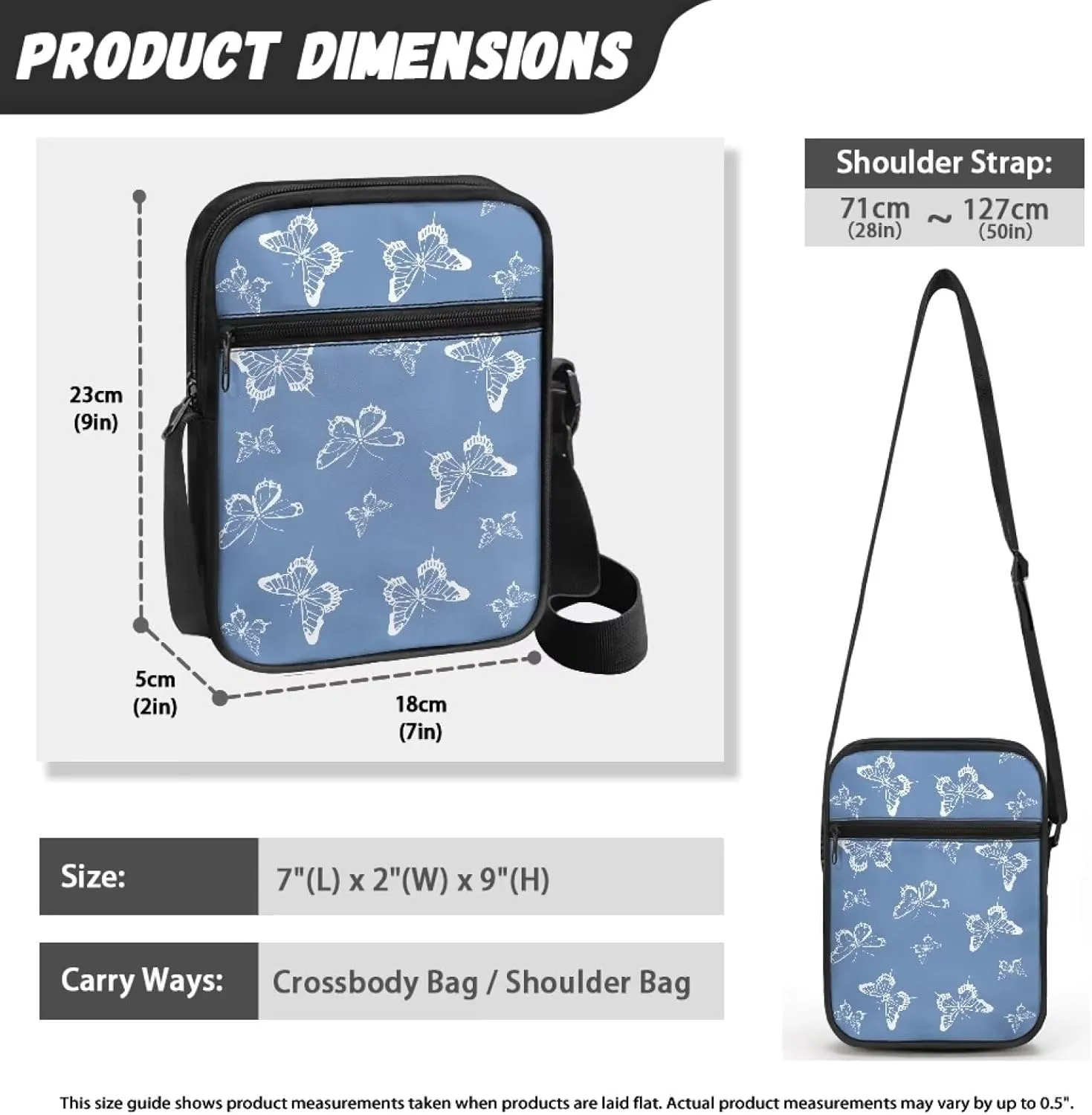 Small Messenger Bag, Vintage Wallet Purse Cell Phone Bags with Adjustable Strap Shoulder Bag for Women