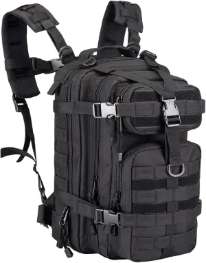 Small Military Tactical Backpack 30L Assault Backpack Tactical Bag for Outdoor,Hiking, Camping Travel (Black)