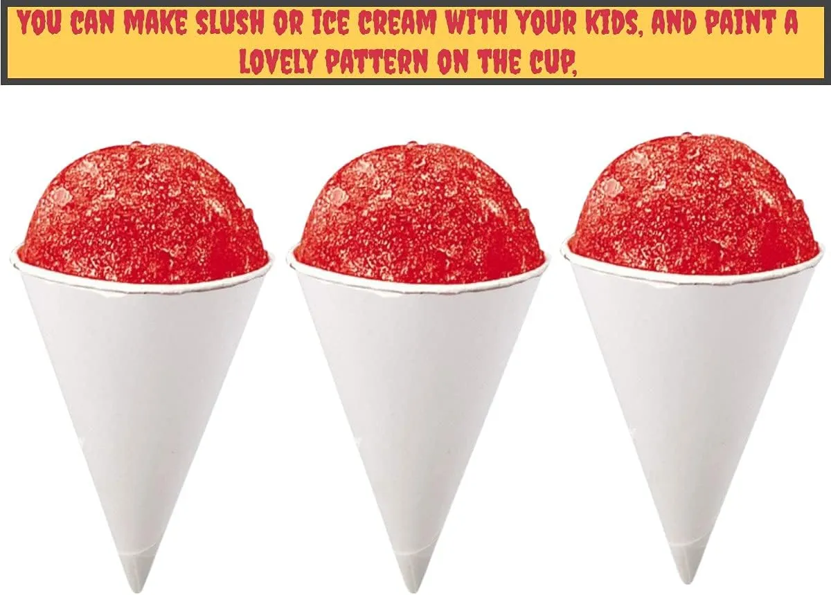 Smygoods Disposable White Paper Cone Cups (Pack of 400-4.5 oz) Eco-Friendly, Leak-Proof, Ideal for Events, Water Coolers, Quick Hydration & Efficient Cleanup