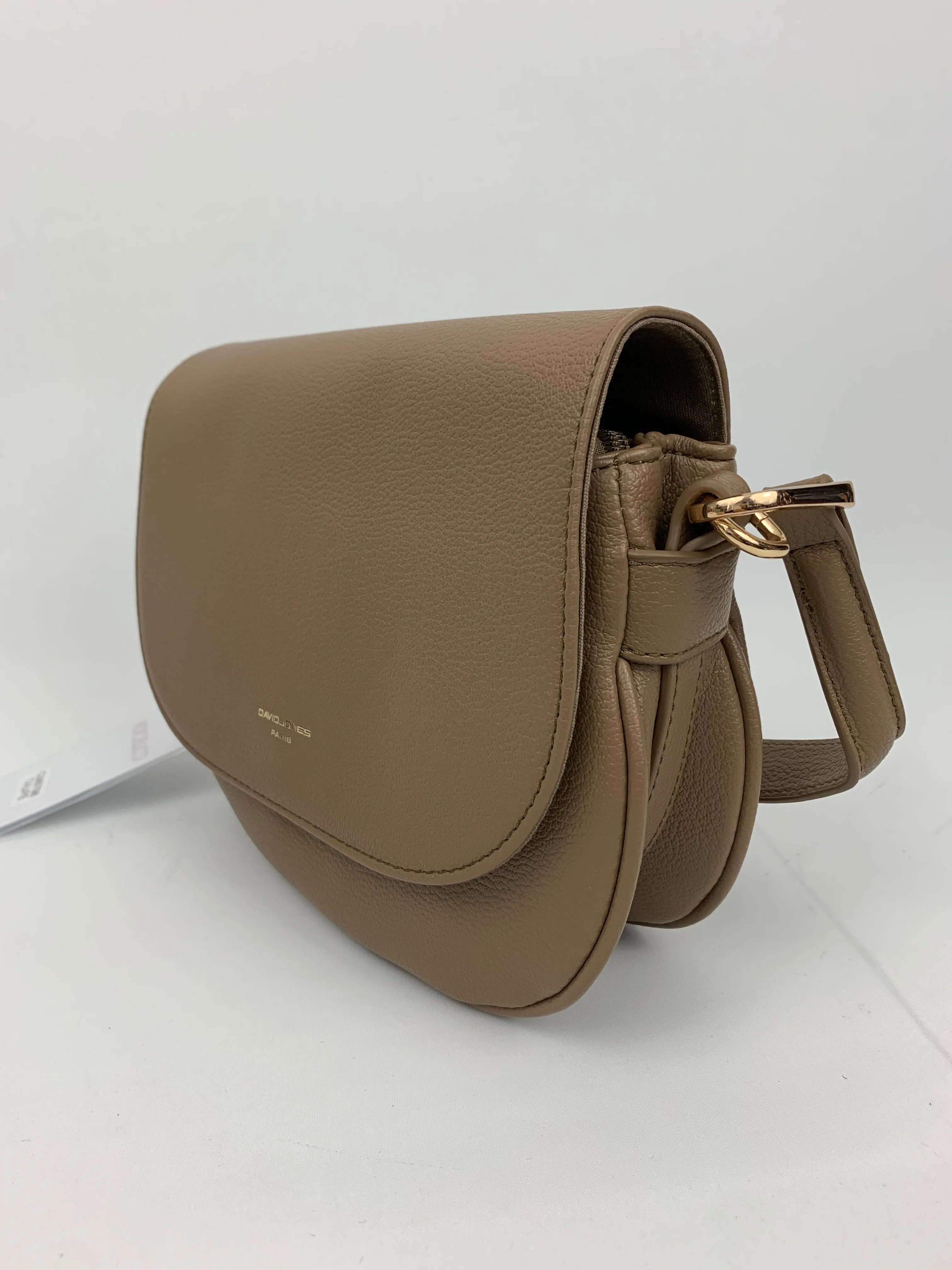 SOFIA TAUPE - quality faux leather shoulder/crossbody handbag