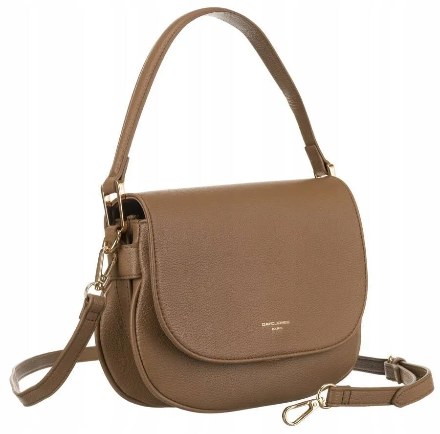 SOFIA TAUPE - quality faux leather shoulder/crossbody handbag