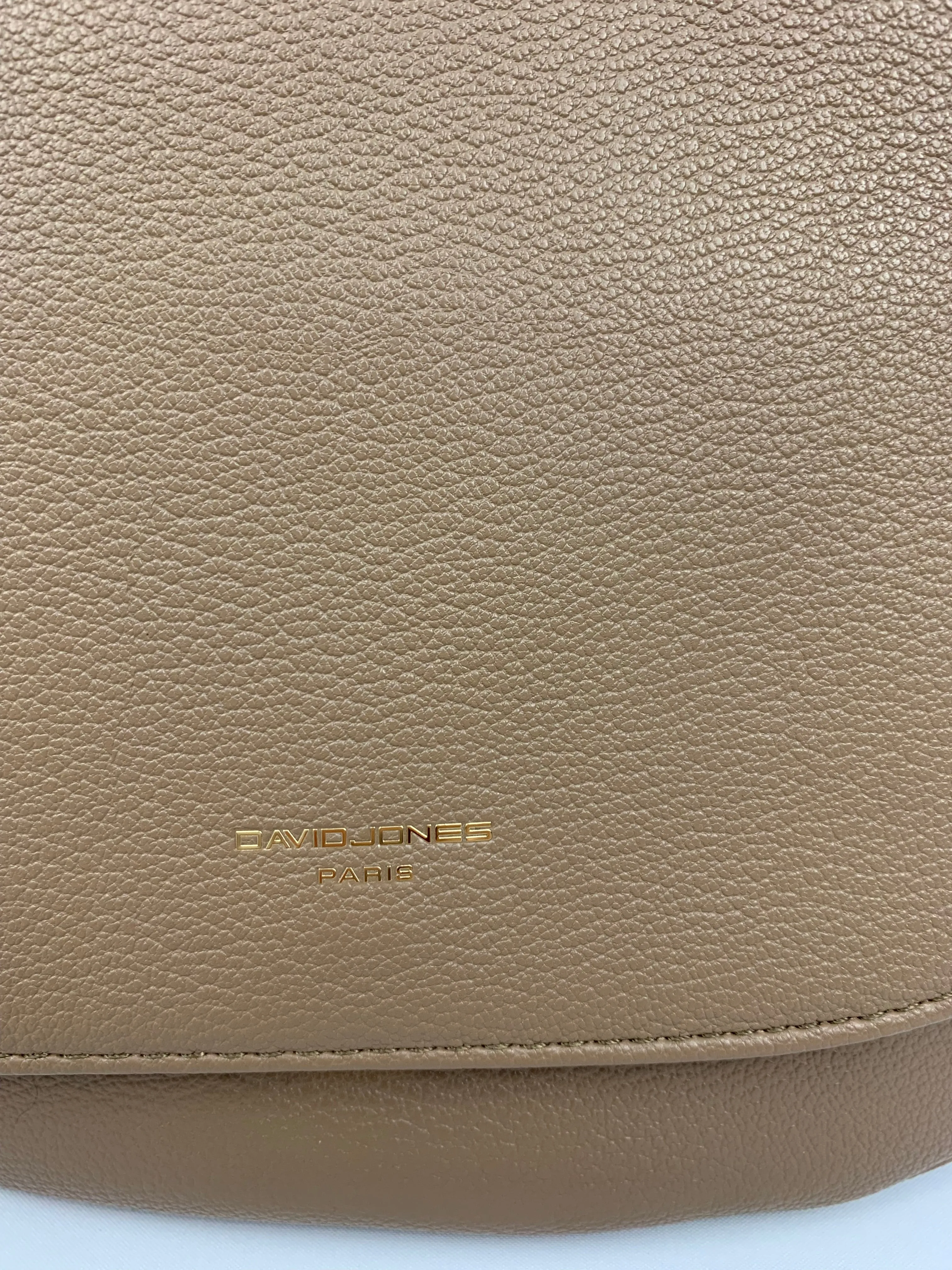 SOFIA TAUPE - quality faux leather shoulder/crossbody handbag
