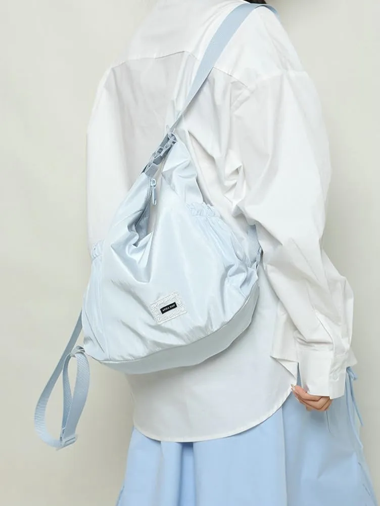 Soft Fabric Crossbody Bag for Women Large Shoulder Handbag Lightweight Tote Purse College Travel Work