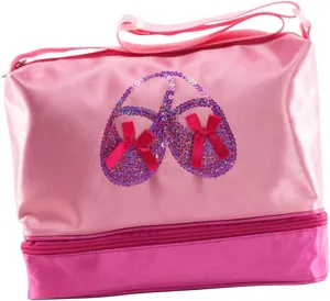 SOIMISS Little Girls Dance Bag Girls Bag Ballet Bag Double-deck Shoulder Dance Bag