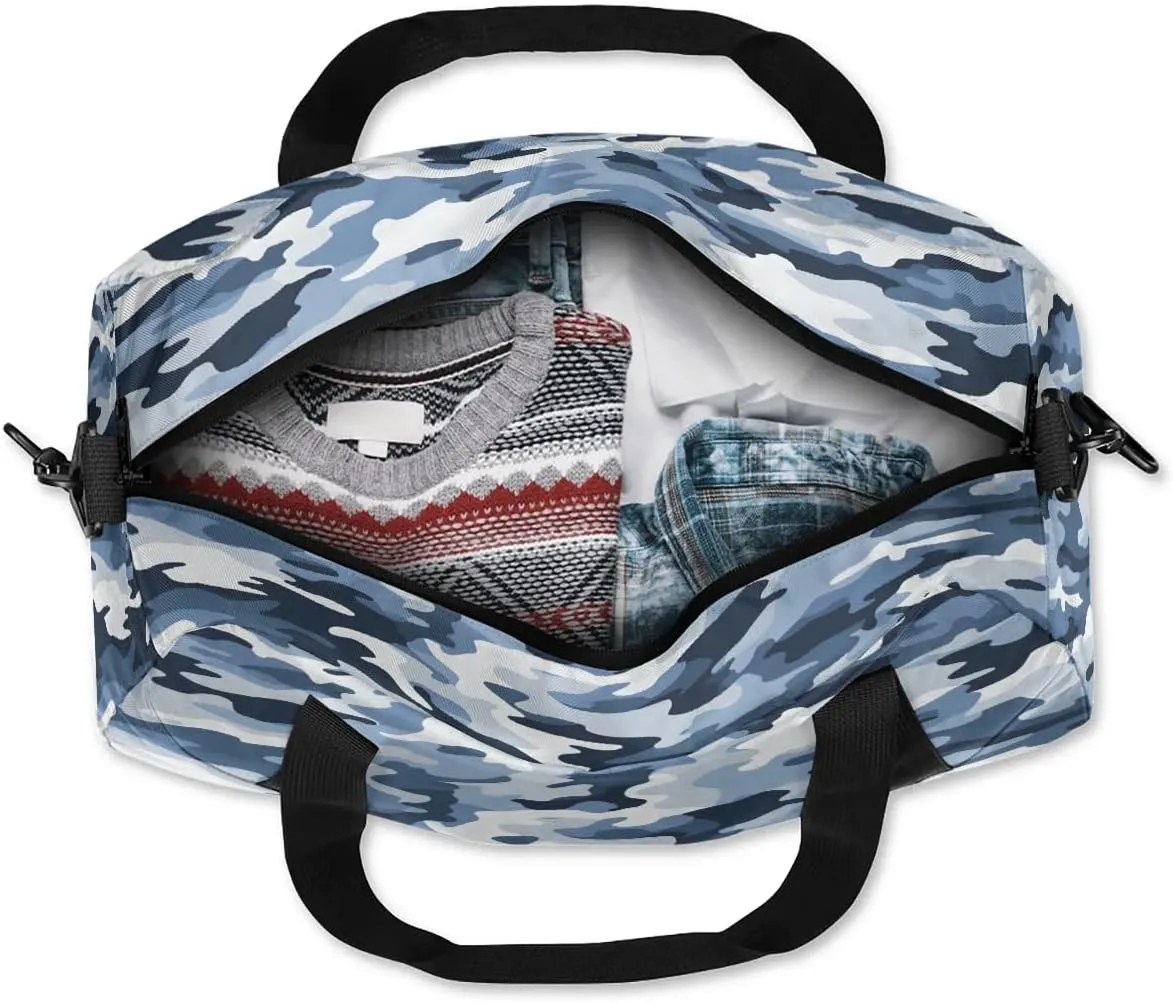 Sport Duffel Bag Classic Camo Kids Gym Bag Weekender Overnight Bags for Boys Girls Teens Carry On Workout Travel Bag