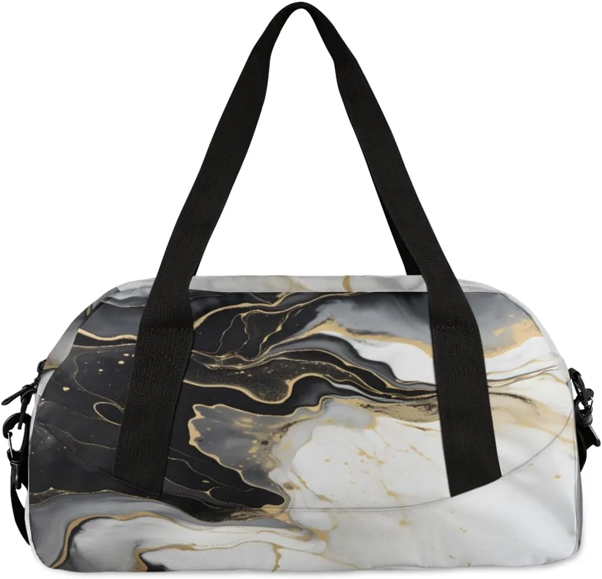 Sport Duffel Bag Classic Marble Pattern Kids Gym Bag Weekender Overnight Bags for Boys Girls Teens Carry On Workout Travel Bag