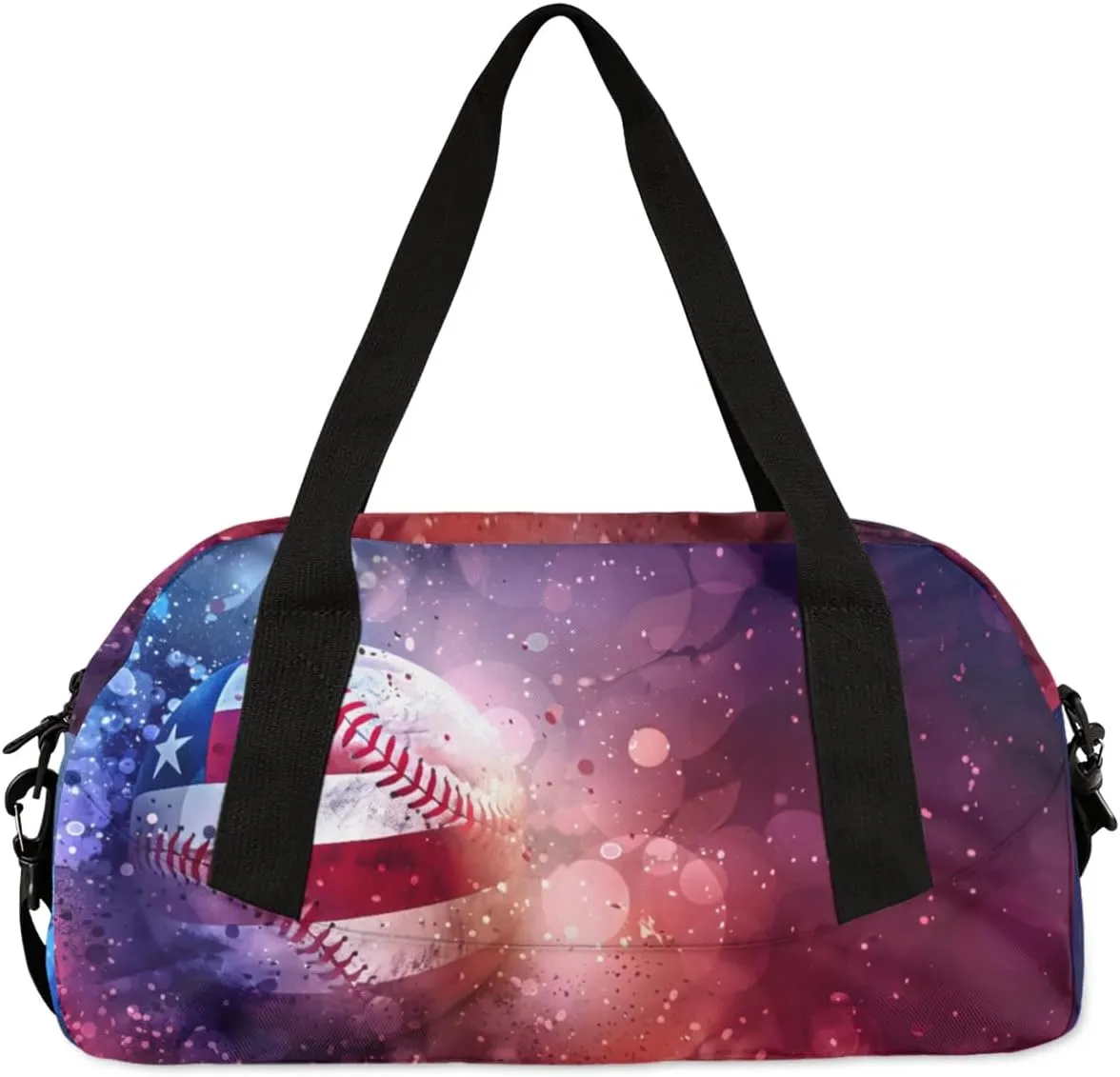 Sport Duffel Bag Creative Baseball Kids Gym Bag Weekender Overnight Bags for Boys Girls Teens Carry On Workout Travel Bag