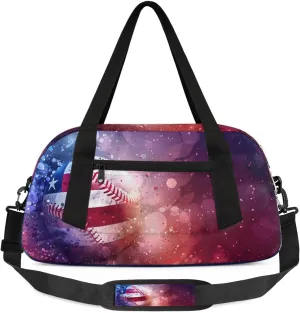 Sport Duffel Bag Creative Baseball Kids Gym Bag Weekender Overnight Bags for Boys Girls Teens Carry On Workout Travel Bag