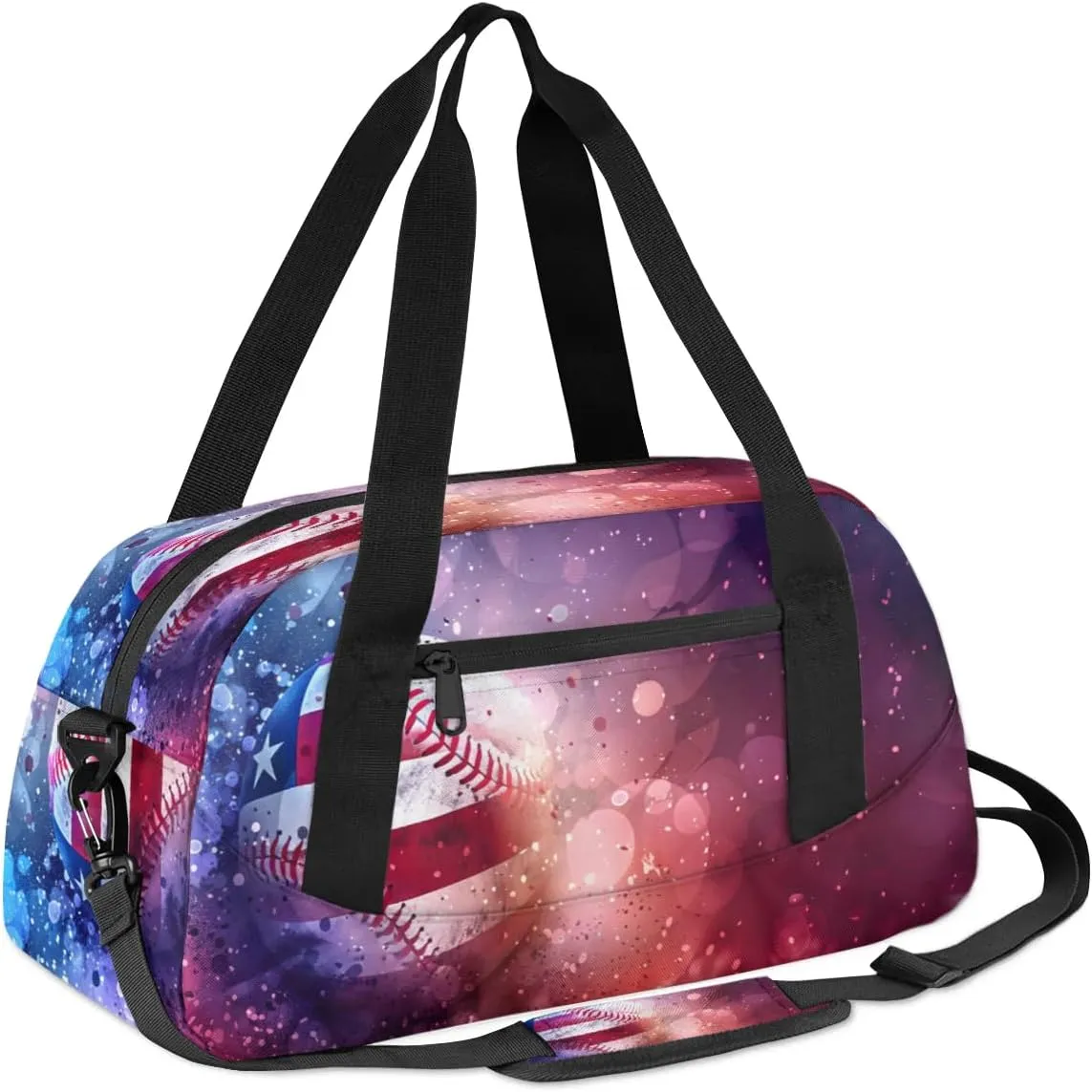 Sport Duffel Bag Creative Baseball Kids Gym Bag Weekender Overnight Bags for Boys Girls Teens Carry On Workout Travel Bag