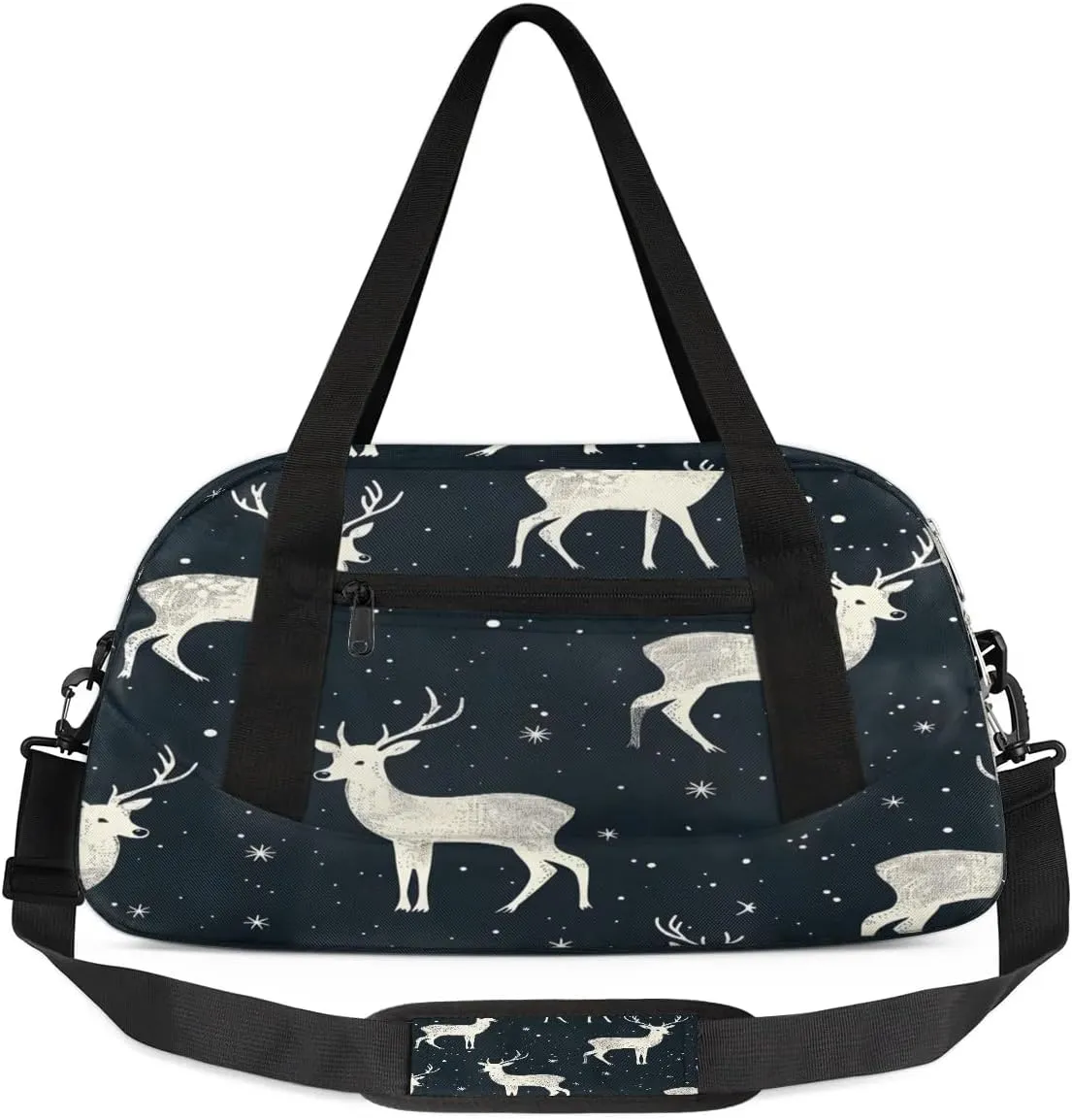 Sport Duffel Bag Deer Prints Kids Gym Bag Weekender Overnight Bags for Boys Girls Teens Carry On Workout Travel Bag