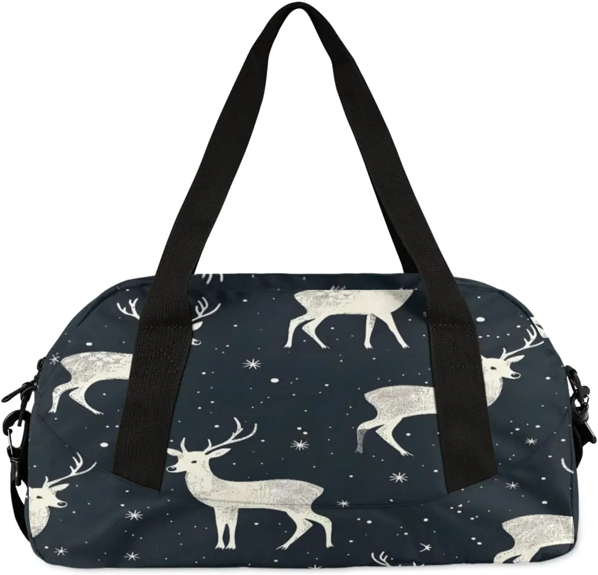 Sport Duffel Bag Deer Prints Kids Gym Bag Weekender Overnight Bags for Boys Girls Teens Carry On Workout Travel Bag