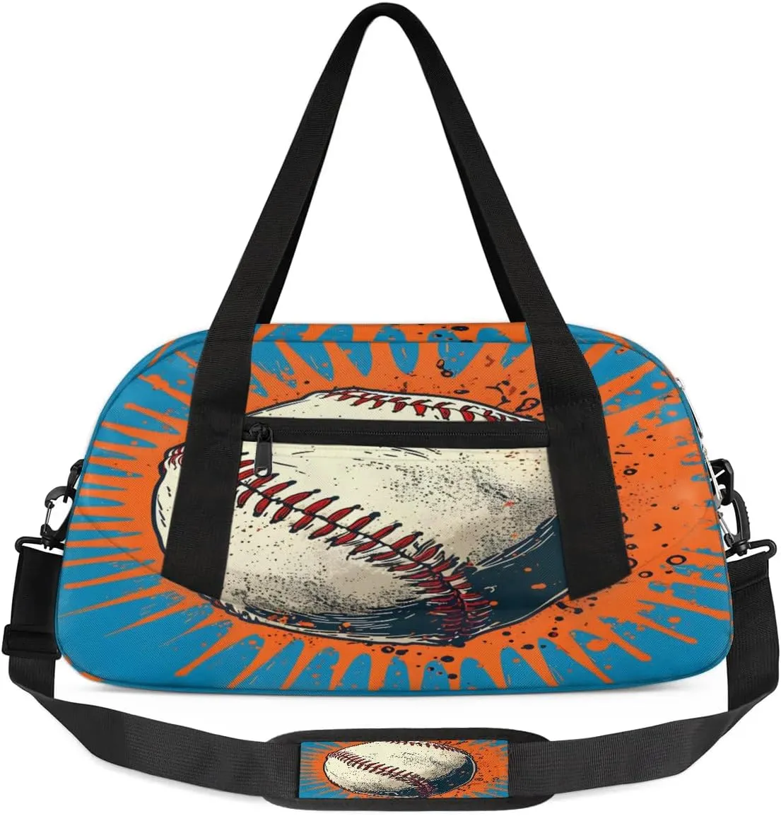 Sport Duffel Bag Fashion Baseball Kids Gym Bag Weekender Overnight Bags for Boys Girls Teens Carry On Workout Travel Bag