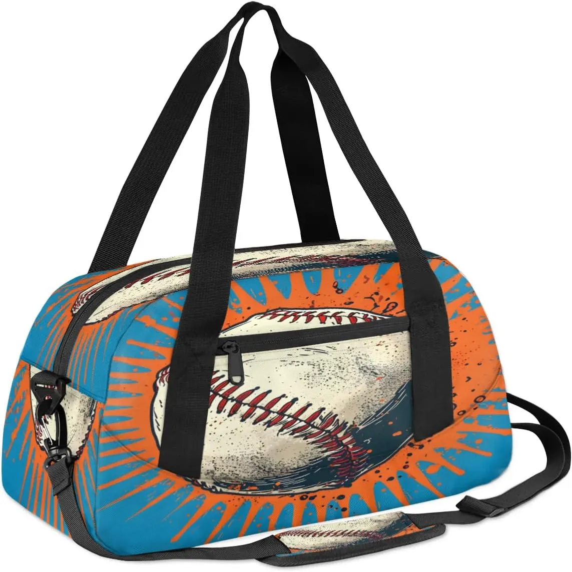 Sport Duffel Bag Fashion Baseball Kids Gym Bag Weekender Overnight Bags for Boys Girls Teens Carry On Workout Travel Bag