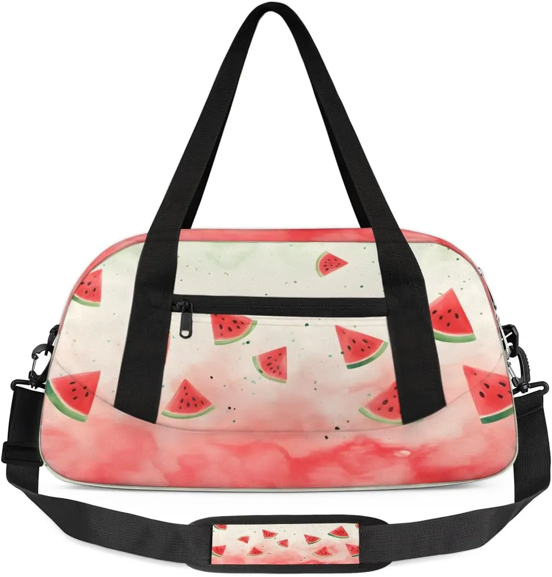 Sport Duffel Bag Fruit Watermelon Kids Gym Bag Weekender Overnight Bags for Boys Girls Teens Carry On Workout Travel Bag