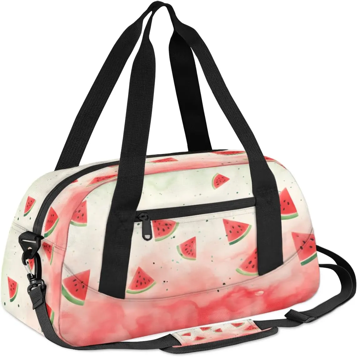 Sport Duffel Bag Fruit Watermelon Kids Gym Bag Weekender Overnight Bags for Boys Girls Teens Carry On Workout Travel Bag