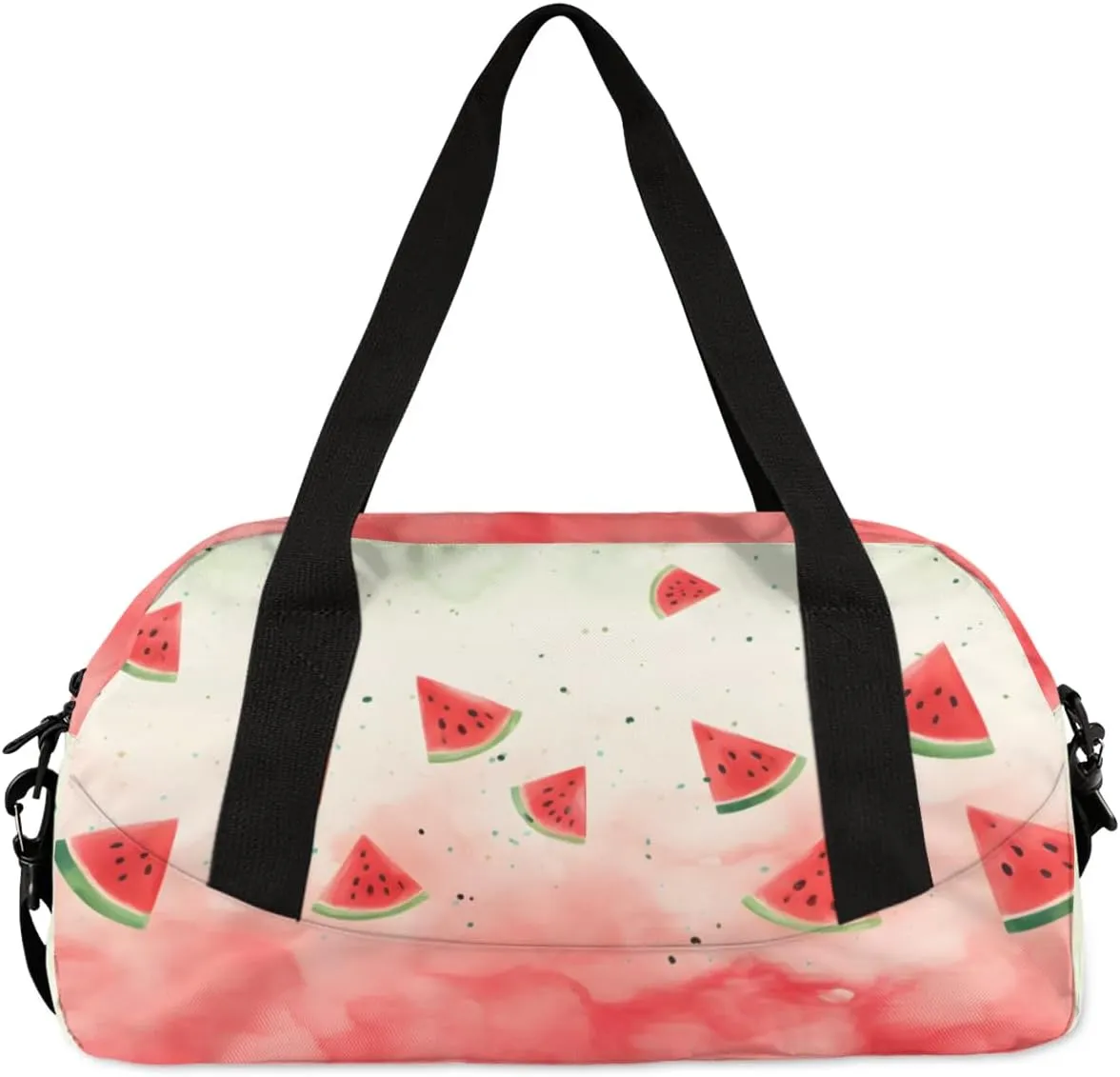 Sport Duffel Bag Fruit Watermelon Kids Gym Bag Weekender Overnight Bags for Boys Girls Teens Carry On Workout Travel Bag