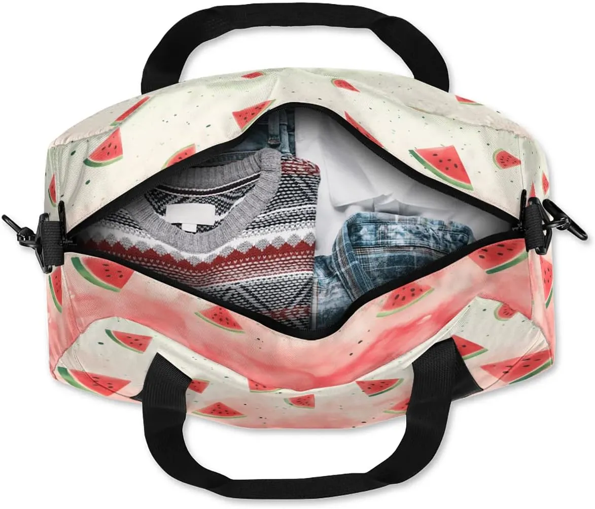 Sport Duffel Bag Fruit Watermelon Kids Gym Bag Weekender Overnight Bags for Boys Girls Teens Carry On Workout Travel Bag