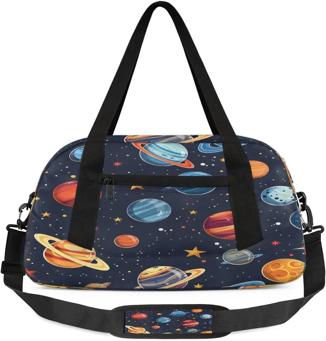 Sport Duffel Bag Planets Kids Gym Bag Weekender Overnight Bags for Boys Girls Teens Carry On Workout Travel Bag