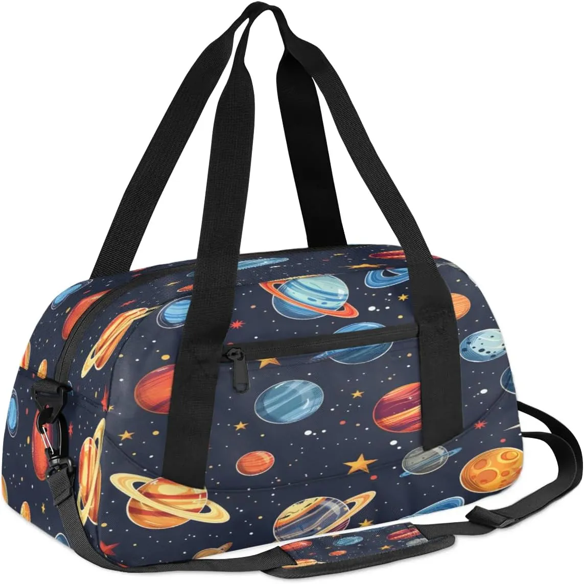 Sport Duffel Bag Planets Kids Gym Bag Weekender Overnight Bags for Boys Girls Teens Carry On Workout Travel Bag