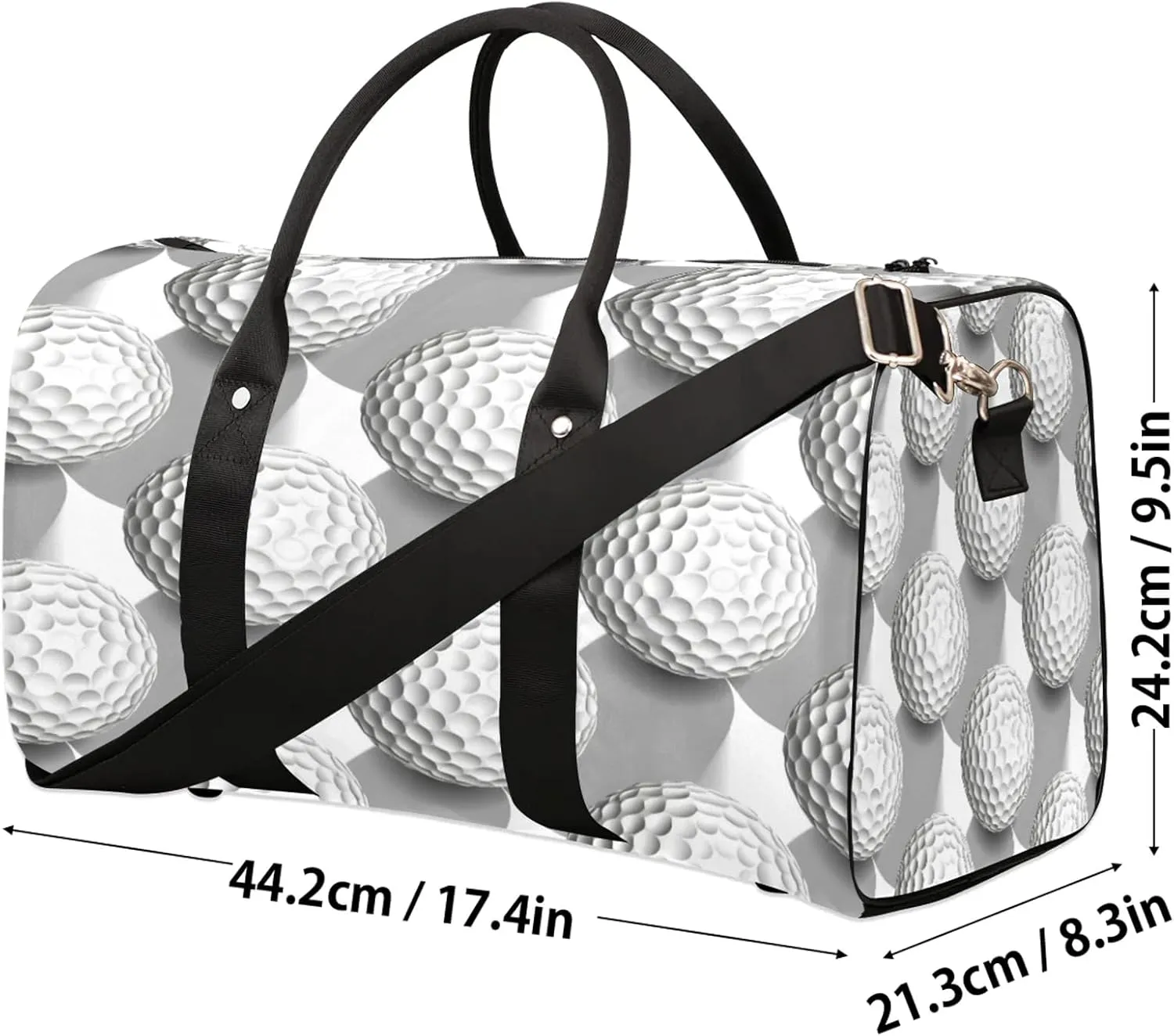 Sports Golf Travel Bag for Men Women, Gym Duffle Bags for Travel, Carry On Luggage Bag, Weekender Overnight Workout Bags