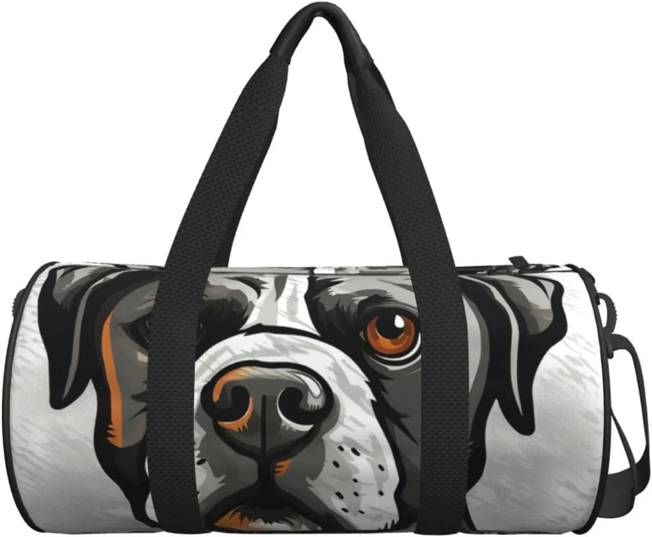 Sports Gym Bag for Women Men Travel Duffel Bag Tote Weekender Bag Carry on Overnight Bag for Travel Swimming Fitness Workout Sports American Bulldog Head Duffle Bag