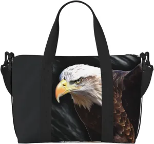 Sports Gym Bag for Women Men Travel Duffel Bag Tote Weekender Bag Carry on Overnight Bag for Travel Swimming Fitness Workout Sports An Eagle Duffle Bag