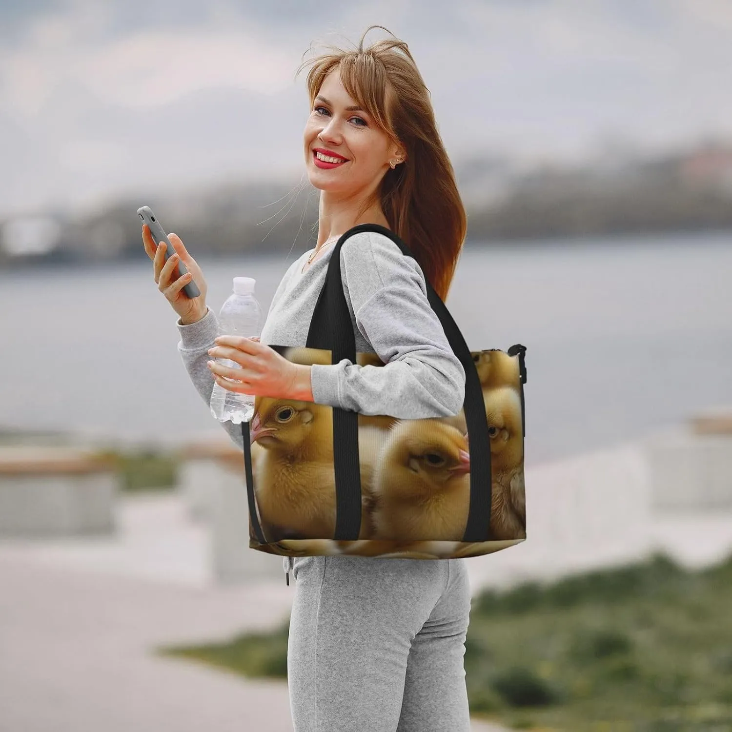 Sports Gym Bag for Women Men Travel Duffel Bag Tote Weekender Bag Carry on Overnight Bag for Travel Swimming Fitness Workout Sports Little Chickens Duffle Bag