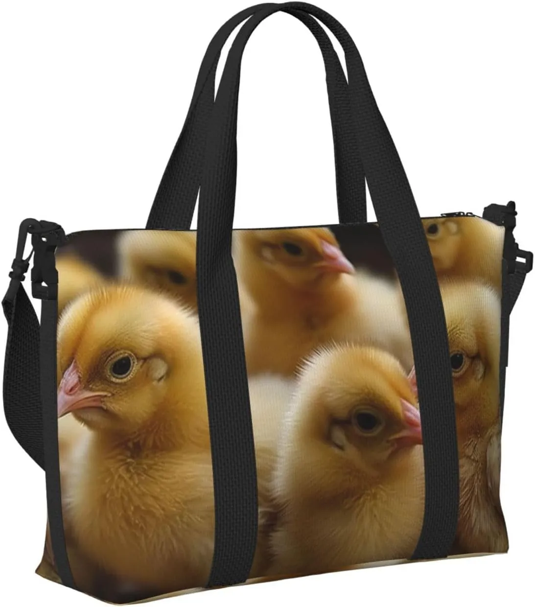 Sports Gym Bag for Women Men Travel Duffel Bag Tote Weekender Bag Carry on Overnight Bag for Travel Swimming Fitness Workout Sports Little Chickens Duffle Bag