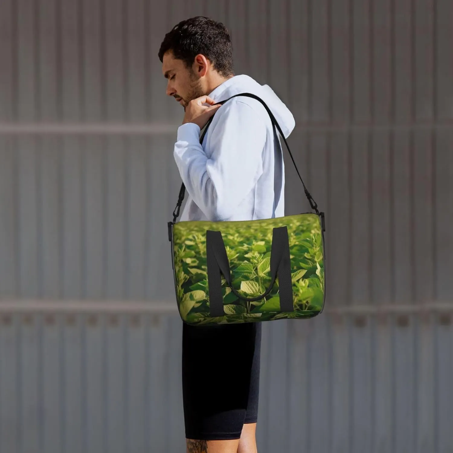 Sports Gym Bag for Women Men Travel Duffel Bag Tote Weekender Bag Carry on Overnight Bag for Travel Swimming Fitness Workout Sports Soybean Field Duffle Bag