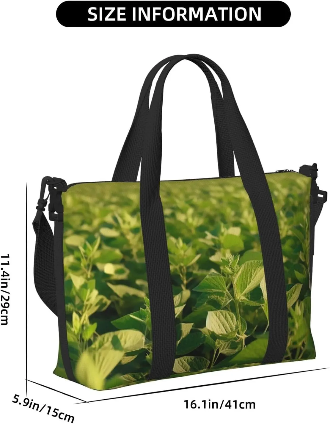 Sports Gym Bag for Women Men Travel Duffel Bag Tote Weekender Bag Carry on Overnight Bag for Travel Swimming Fitness Workout Sports Soybean Field Duffle Bag