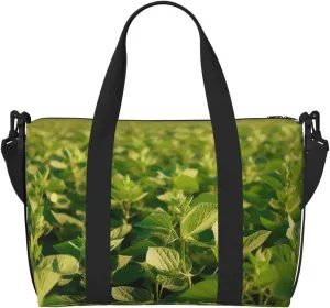 Sports Gym Bag for Women Men Travel Duffel Bag Tote Weekender Bag Carry on Overnight Bag for Travel Swimming Fitness Workout Sports Soybean Field Duffle Bag