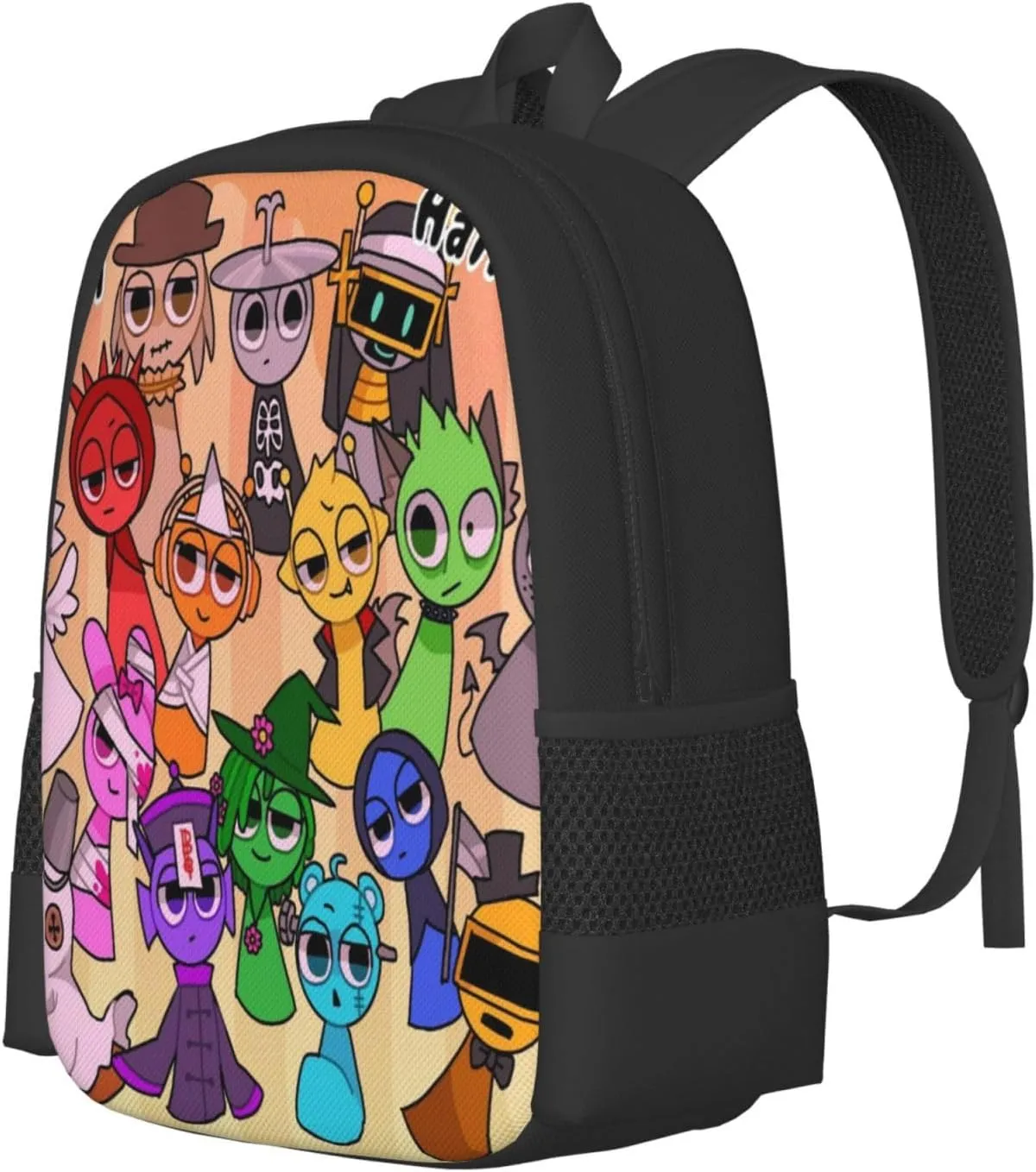 Sprunki Backpack Fashion Casual Travel Bag Classic Print Backpack
