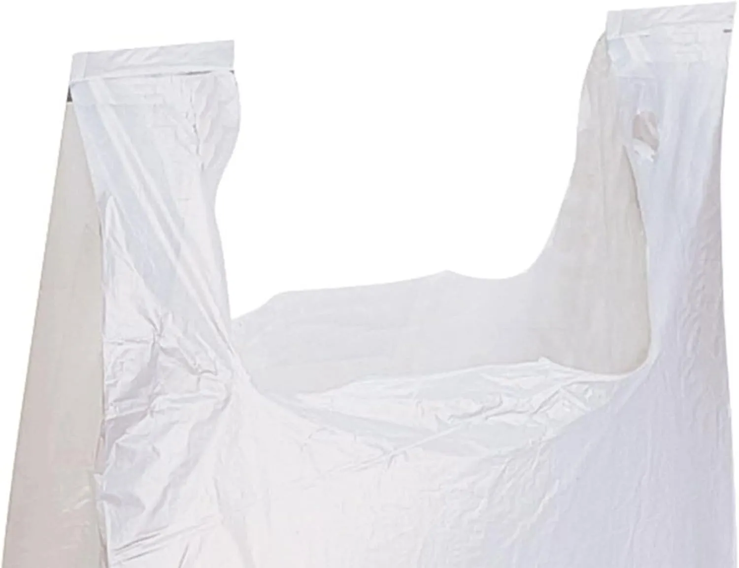 SSWBasics White Thank You Bags Case of 1000-11 ½” x 6" x 21" - Thickness .48mil HDPE- Standard Supermarket Size, Perfect for Grocery, Retail, Convenience Stores, Take-Out and Home Use