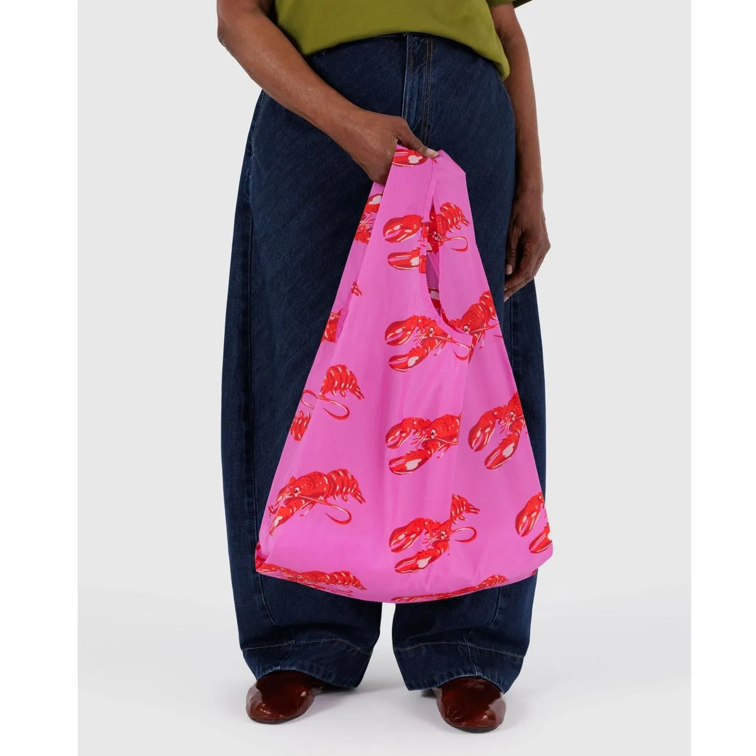 Standard Reusable Tote: Pink Lobster
